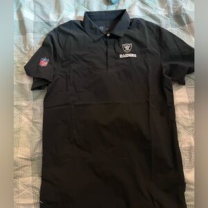 Las Vegas Raiders Sideline Polo black small men
